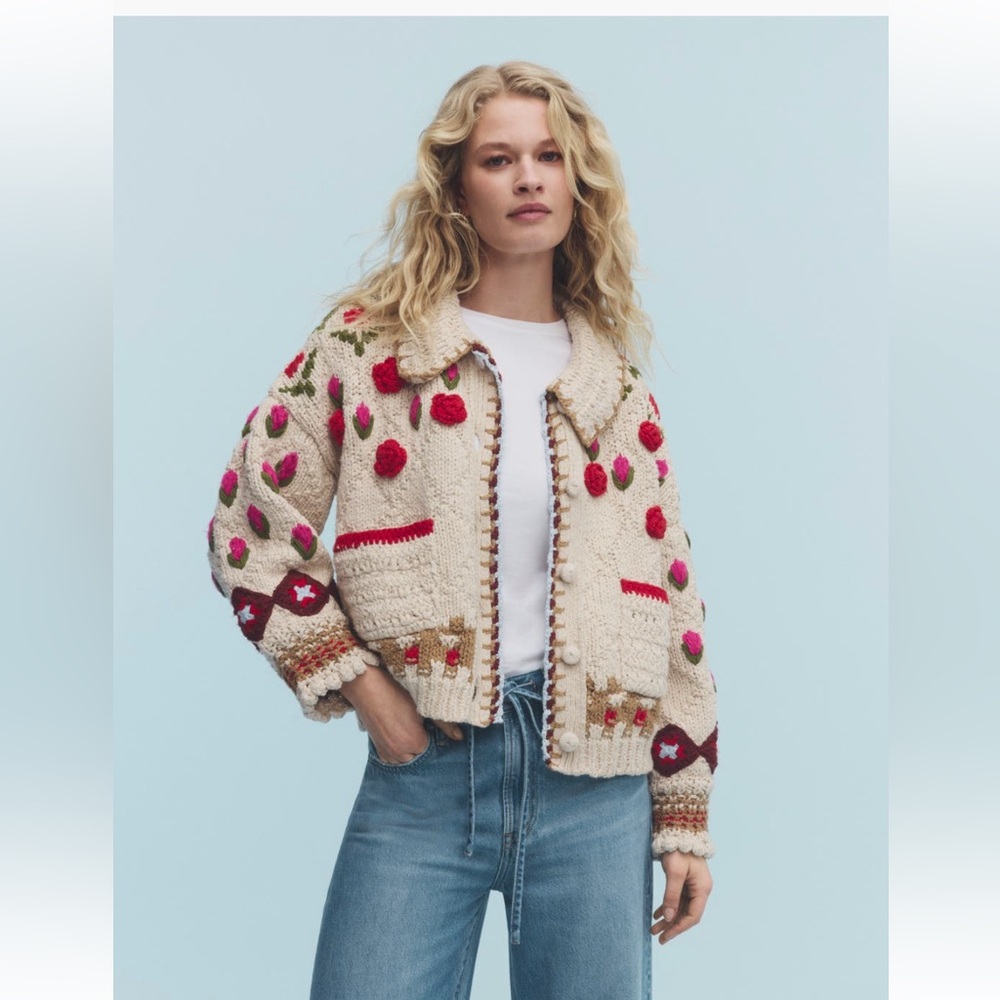 Free People Rosebud Cardigan NWT
